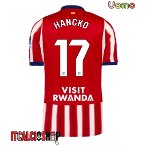 Atletico Madrid David Hancko #17 Prima Maglia 2026-27 Manica Corta